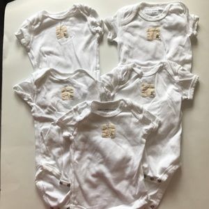 Burt’s Bees | Organic Cotton Onesies White